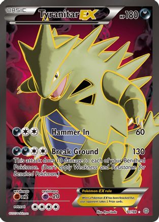 Tyranitar EX (91 Full Art)/98 - XY  Ancient Origins Holofoil