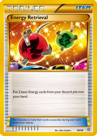 Energy Retrieval 99/98 - XY  Ancient Origins Holofoil