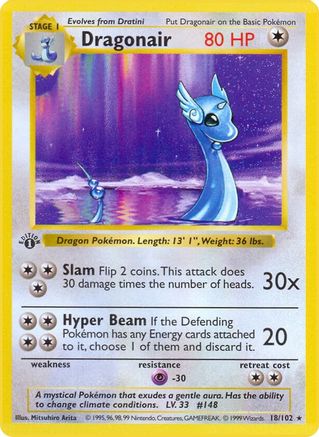 Dragonair - Base Set Shadowless Unlimited