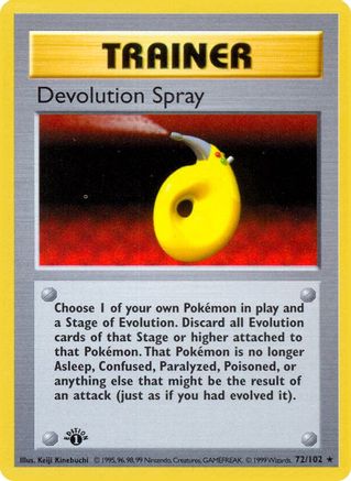 Devolution Spray - Base Set Shadowless Unlimited
