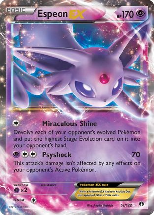 Espeon EX 52/122 - XY  BREAKpoint Holofoil