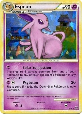 Espeon - 2/90 (HGSS Undaunted - Cracked Ice Holo) - Deck Exclusives Holofoil
