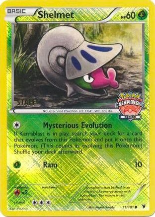 Shelmet 11/101 (Championship Series) [Staff] - League & Championship Cards Reverse Holofoil
