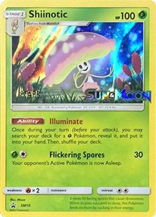 Shiinotic - SM10 (Prerelease) [Staff] - SM Promos Holofoil