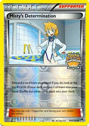 Misty's Determination - 104/122 (Regional Championships) - League & Championship Cards Reverse Holofoil