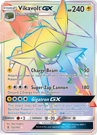 Vikavolt GX (Secret)/145 - SM  Guardians Rising Holofoil