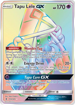 Tapu Lele GX (Secret)/145 - SM  Guardians Rising Holofoil
