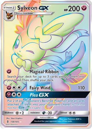 Sylveon GX (Secret)/145 - SM  Guardians Rising Holofoil