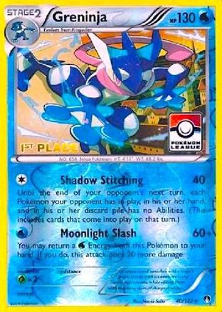 Greninja - 40/122 (Pokemon League) [1st Place] - League & Championship Cards Reverse Holofoil