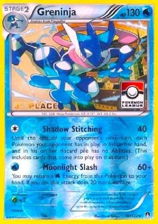 Greninja - 40/122 (Pokemon League) [3rd Place] - League & Championship Cards Reverse Holofoil