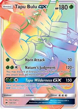 Tapu Bulu GX (Secret)/147 - SM  Burning Shadows Holofoil