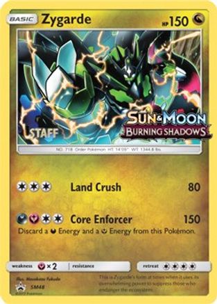 Zygarde - SM48 (Prerelease) [Staff] - SM Promos Holofoil