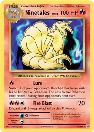 Ninetales - 15/108 (XY Evolutions) (Non-Holo) - Deck Exclusives