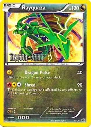 Rayquaza - 11/20 (Dragon Vault) - Blister Exclusives Holofoil