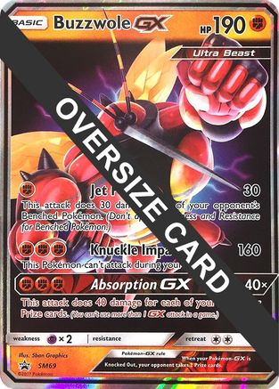 Buzzwole GX - SM69 (SM Black Star Promos) - Jumbo Cards Holofoil