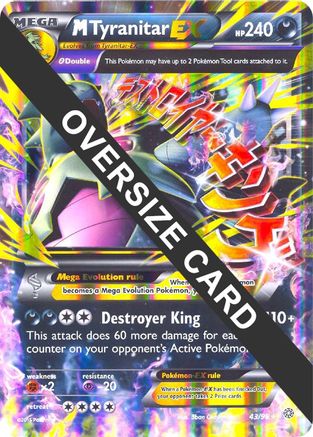 M Tyranitar EX - 43/98 - Jumbo Cards Holofoil