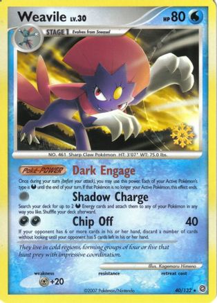 Weavile - 40/132 - Countdown Calendar Promos