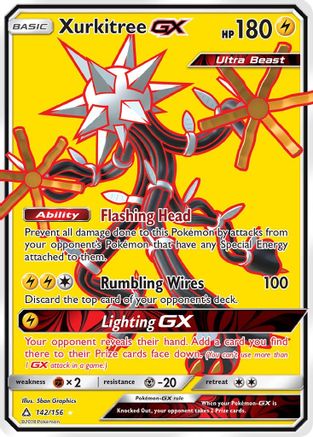 Xurkitree GX (Full Art)/156 - SM  Ultra Prism Holofoil