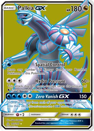 Palkia GX (Full Art)/156 - SM  Ultra Prism Holofoil