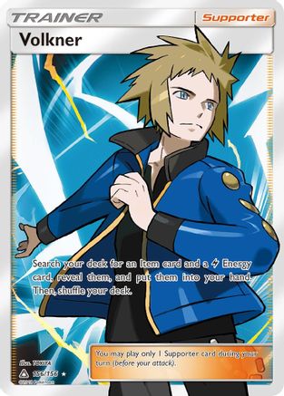 Volkner (Full Art)/156 - SM  Ultra Prism Holofoil