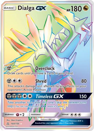 Dialga GX (Secret Rare)/156 - SM  Ultra Prism Holofoil