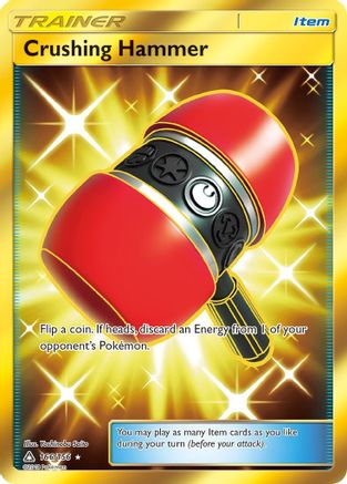 Crushing Hammer (Secret Rare)/156 - SM  Ultra Prism Holofoil
