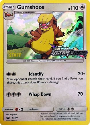 Gumshoos - SM97 (Prerelease) [Staff] - SM Promos Holofoil