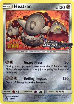 Heatran - SM96 (Prerelease) [Staff] - SM Promos Holofoil