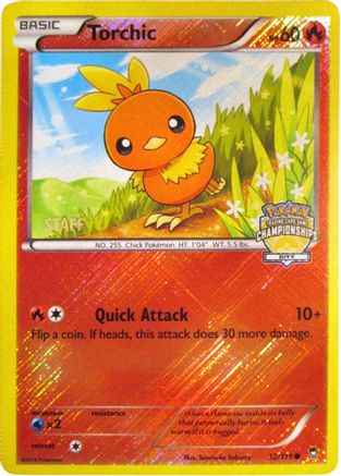 Torchic - 12/111 (City Championships) [Staff] - League & Championship Cards Reverse Holofoil