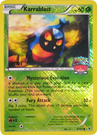 Karrablast - 8/101 (Championship Series) [Staff] - League & Championship Cards Reverse Holofoil