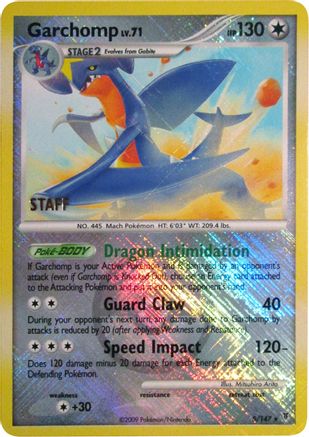 Garchomp - 5/147 (Championship Promo) [Staff] - League & Championship Cards Reverse Holofoil