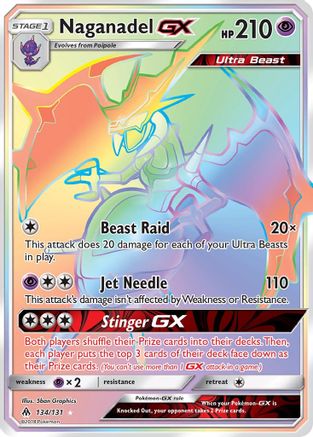 Naganadel GX (Secret)/131 - SM  Forbidden Light Holofoil