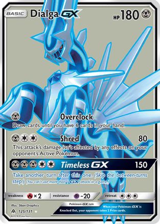 Dialga GX (Full Art)/131 - SM  Forbidden Light Holofoil