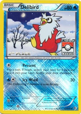 Delibird - 38/149 (Pokemon League) [2nd Place] - League & Championship Cards Reverse Holofoil