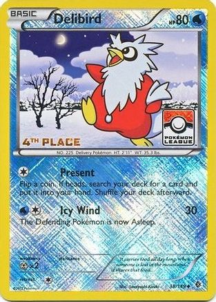 Delibird - 38/149 (Pokemon League) [4th Place] - League & Championship Cards Reverse Holofoil