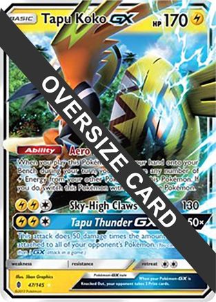 Tapu Koko GX - 47/145 - Jumbo Cards Holofoil