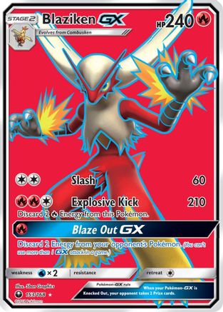 Blaziken GX (Full Art)/168 - SM  Celestial Storm Holofoil