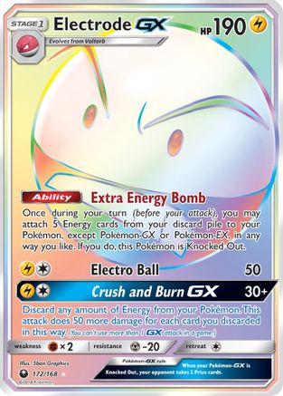 Electrode GX (Secret)/168 - SM  Celestial Storm Holofoil