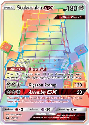 Stakataka GX (Secret)/168 - SM  Celestial Storm Holofoil