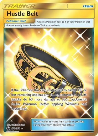 Hustle Belt (Secret)/168 - SM  Celestial Storm Holofoil