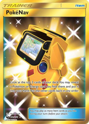 PokeNav (Secret)/168 - SM  Celestial Storm Holofoil