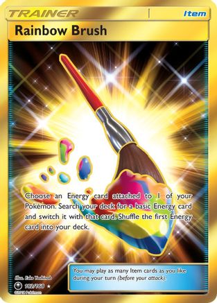Rainbow Brush (Secret)/168 - SM  Celestial Storm Holofoil