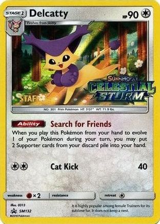 Delcatty - SM132 (Prerelease) [Staff] - SM Promos Holofoil