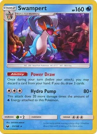 Swampert - 35/168 (SM Celestial Storm) - Deck Exclusives Holofoil