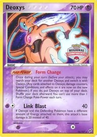 Deoxys - 16/107 (Regional Championships) - League & Championship Cards