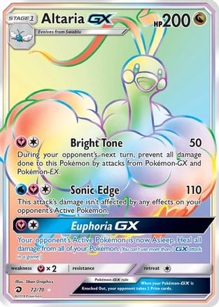 Altaria GX (Secret)/70 - Dragon Majesty Holofoil