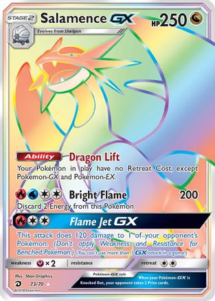 Salamence GX (Secret)/70 - Dragon Majesty Holofoil