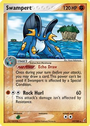 Swampert - 27/100 (EX Crystal Guardians) - Deck Exclusives Holofoil