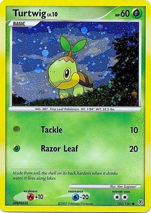 Turtwig - 103/130 (Cosmos Holofoil) - League & Championship Cards Holofoil