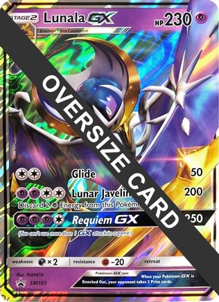 Lunala GX - SM103 - Jumbo Cards Holofoil